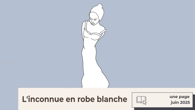 Inconnue en robe blanche