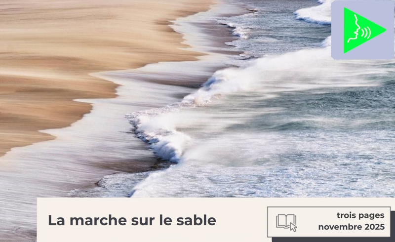 La marche sur le sable