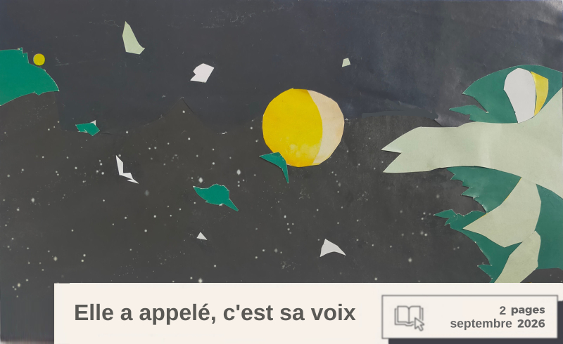 Sa voix dans le noir