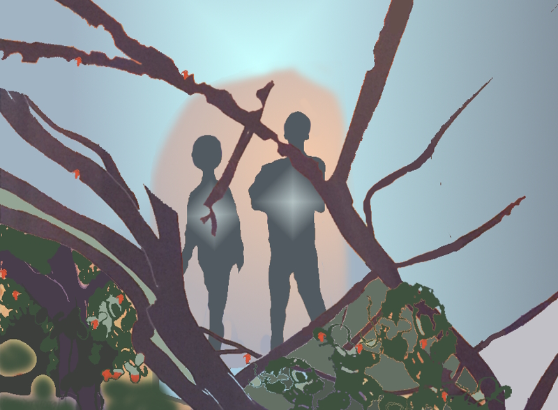 Vue depuis l'arrière